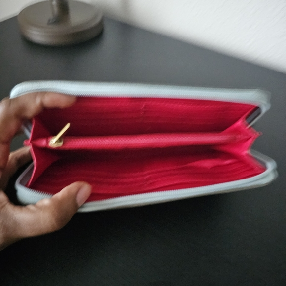 Fossil Turquoise Sea Turtle Print ZIP around Large Wallet - Picture 5 of 5